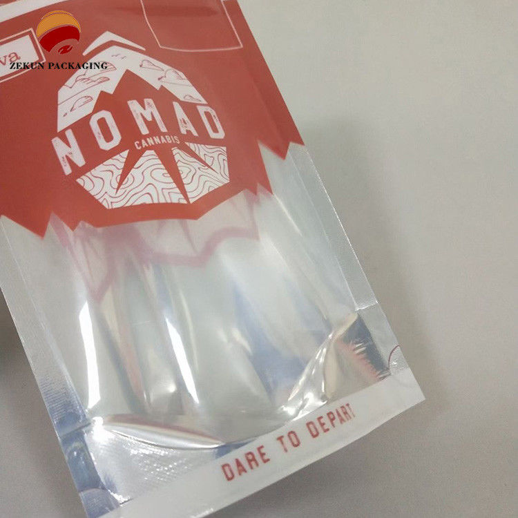 OEM Standing Zipper Bag CMYK Color Plastic Stand Up Bag Con Ziplock