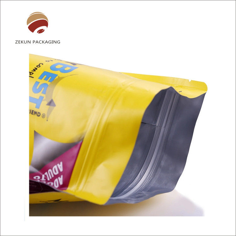 Logo personalizzato stampato alimentare Holographic Stand Up sacchetti con cerniera di sigillo termico PET VMPET PE