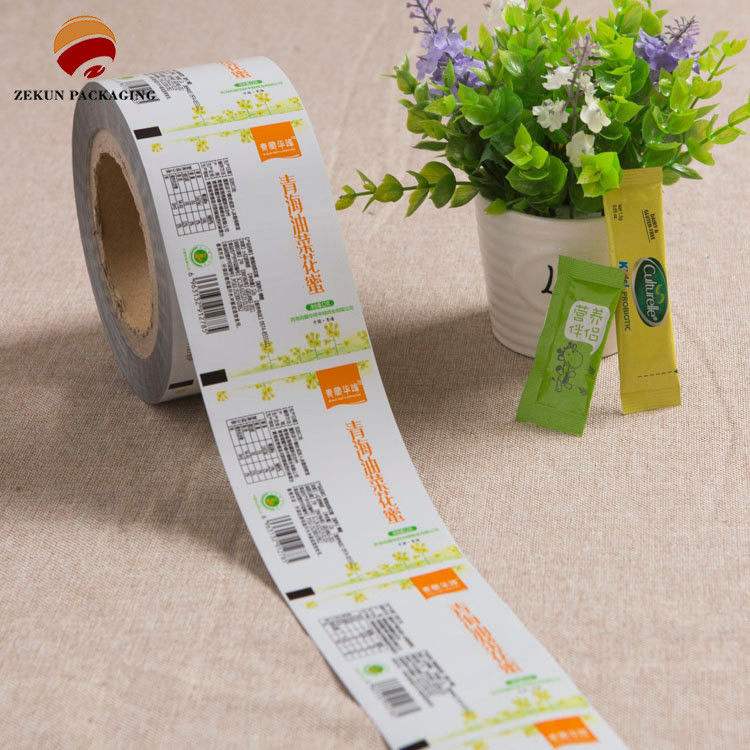 Film di imballaggio flessibile CMYK/PANTON personalizzato con design a chiusura a cerniera per 250 g di capacità che offre umidità
