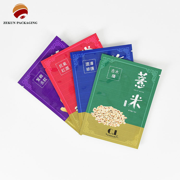 Panton Color Food Ziplock Bags Gravure Printing Mat o finitura lucida
