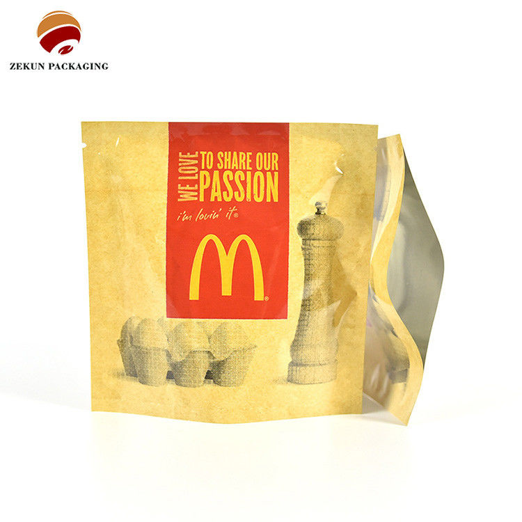 Panton Color Food Ziplock Bags Gravure Printing Mat o finitura lucida
