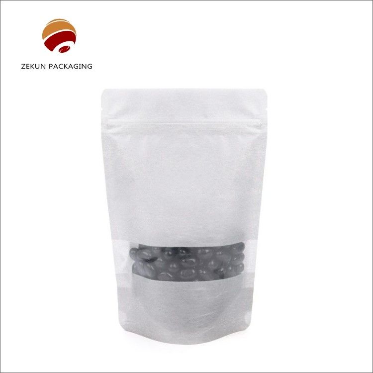 Sacchetto di carta kraft ecologico con superficie stampata in matt con incisione imballaggio alimentare 200g - 5kgs