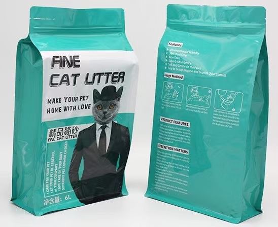 Bolsoni per alimenti a vuoto con finitura lucida personalizzati Bolsoni per mangimi per animali con cerniera