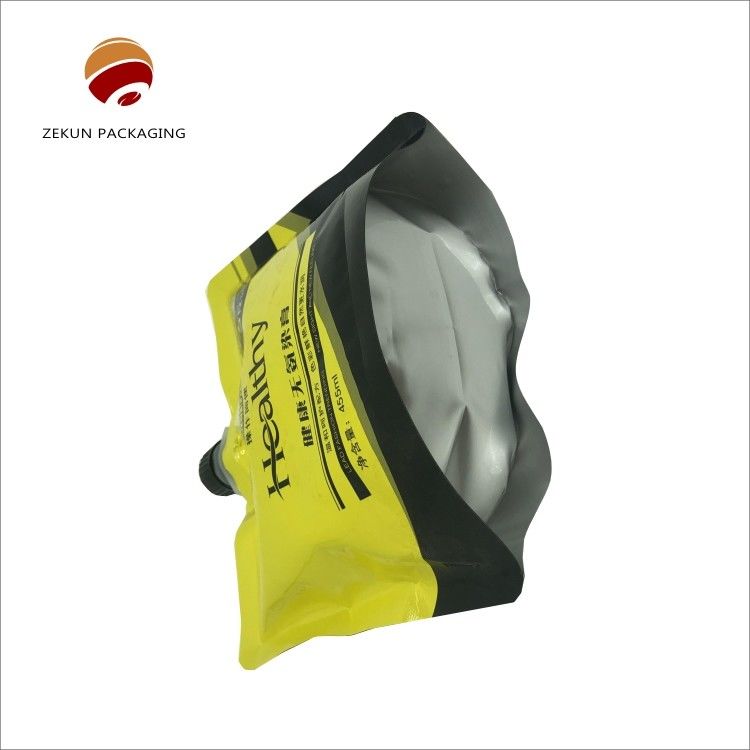Stampato su misura Barriera colorata Grado alimentare Succo di frutta Doypack Con becco