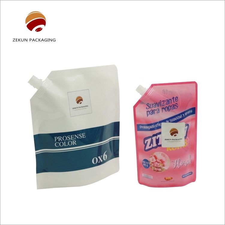 Personalizzazione Eco Friendly Stand Up Spout Bag Logo personalizzato Colori CMYK