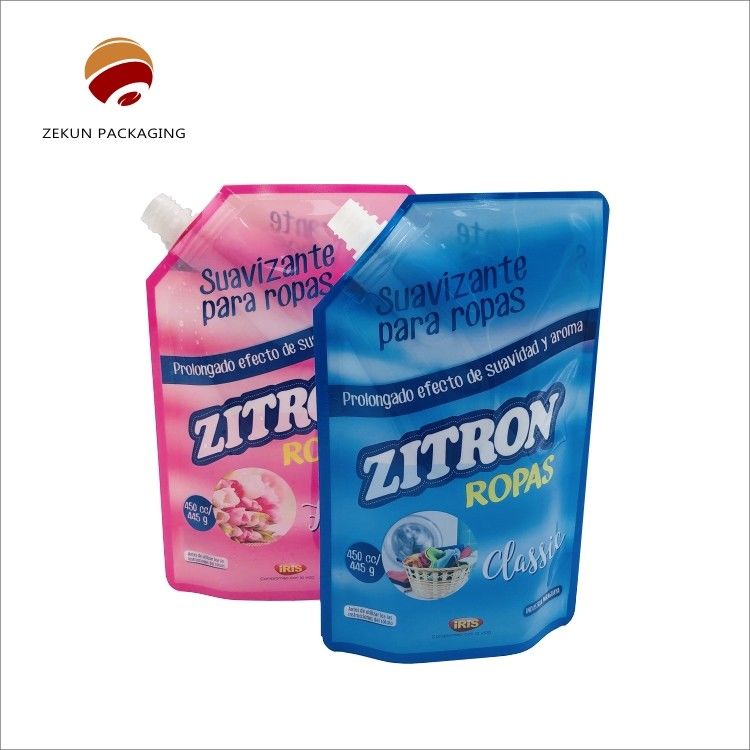Personalizzazione Eco Friendly Stand Up Spout Bag Logo personalizzato Colori CMYK