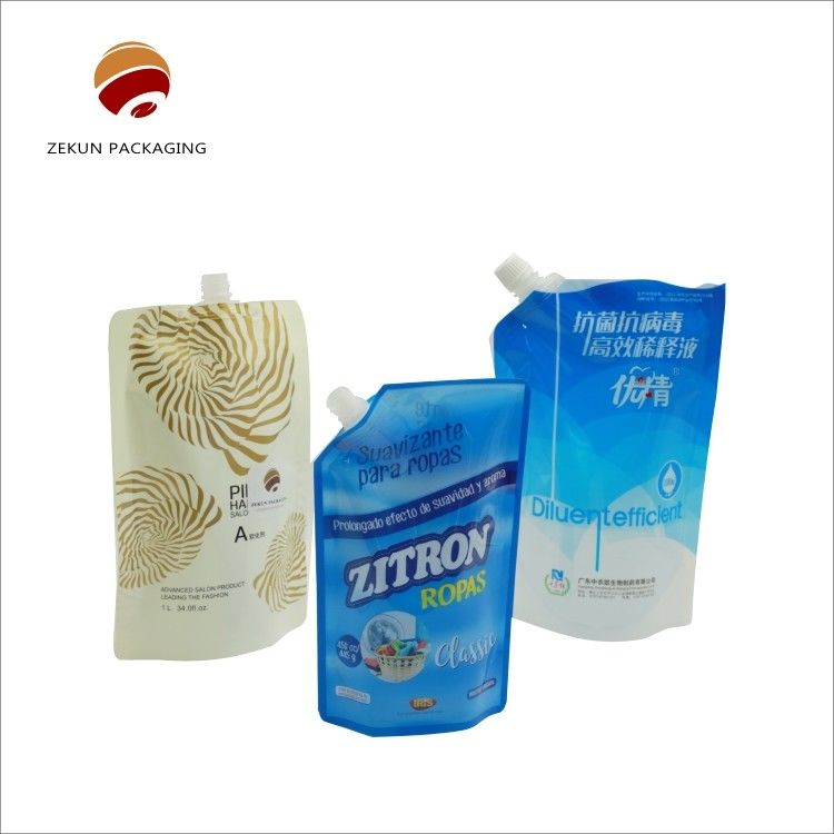 Durabile liquido succo di disinfettante Spout sacchetto fino a 10 colori Dimensione opzionale