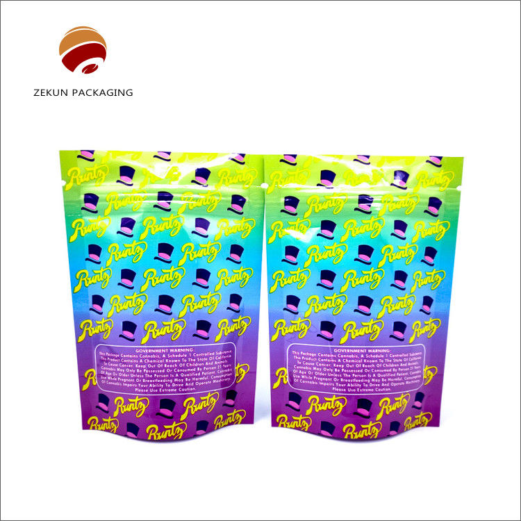Resistenza agli graffi Borsa di imballaggio flessibile personalizzata Colore CMYK/PANTON