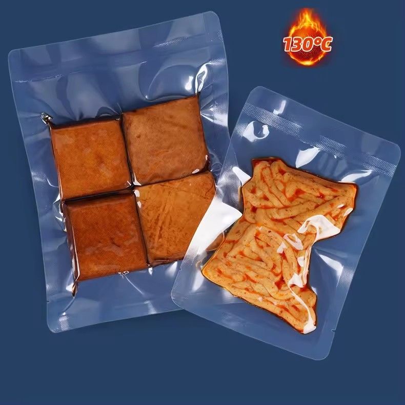 Resistenza alle lacrime Pa/Pe 3 lato trasparente sacchetto aspirapolvere per alimenti per imballaggi alimentari