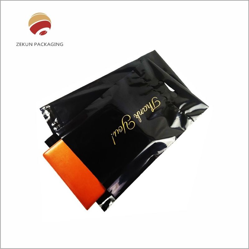 Borse di posta stampate personalizzate in POLY CMYK/PANTON colore nero