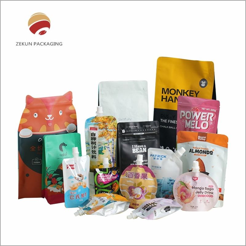 Confezioni per snack di design personalizzato Colori CMYK vibranti Finitura protettiva