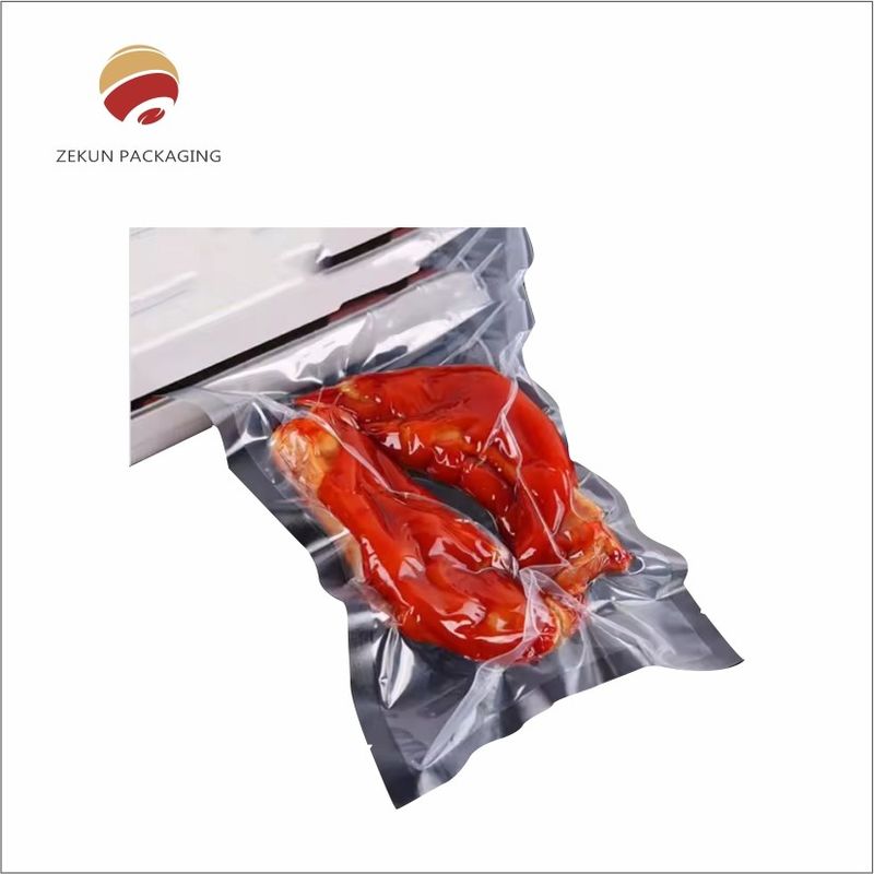 Modo di tenuta e conservazione dei prodotti alimentari con OEM Larghezza del sacchetto alimentare a vuoto Zipper o sigillo termico