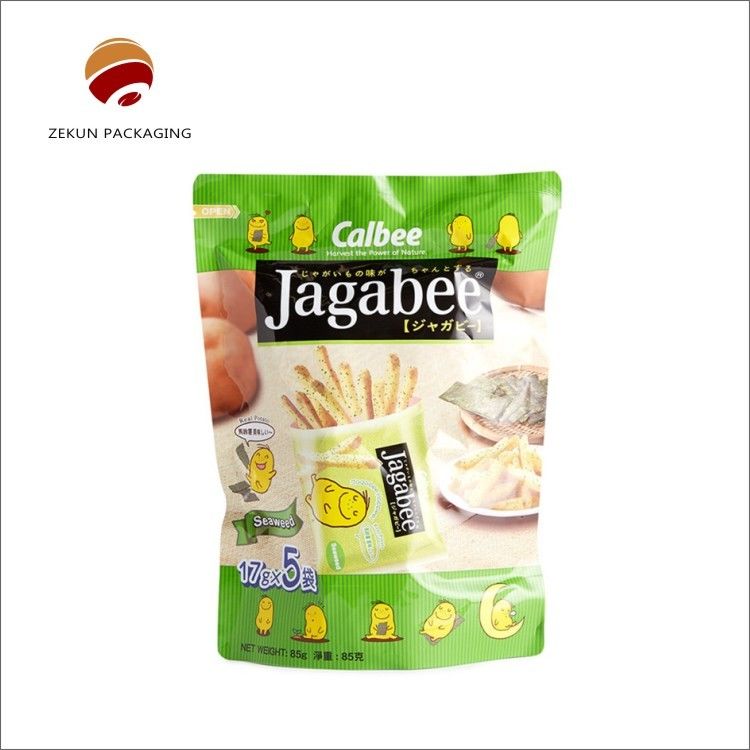 Imballaggio alimentare Plastico e carta kraft Sacchetti di sicurezza alimentare con finitura matta o lucida