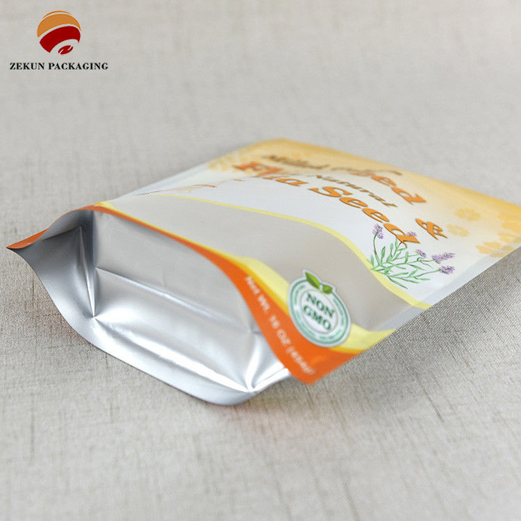 Sacchetto di imballaggio alimentare con cerniera a chiusura a zip realizzato in carta artigianale con capacità antiodore